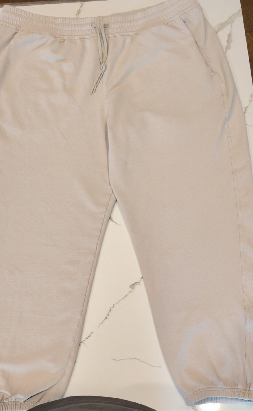 Athleta Light Taupe Drawstring Jogger Pants